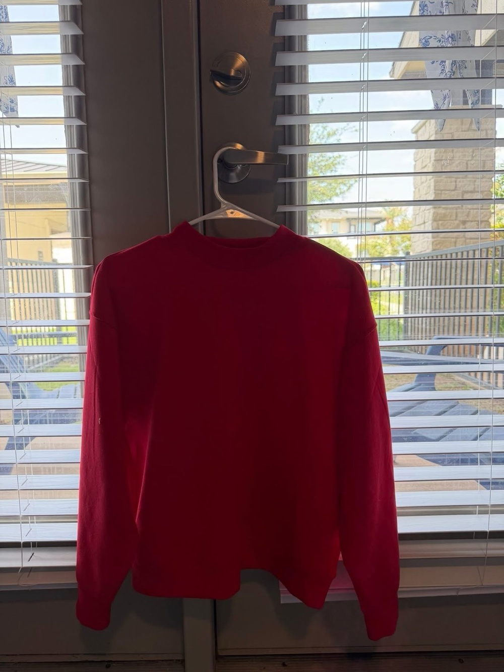 Red Mockneck Sweater